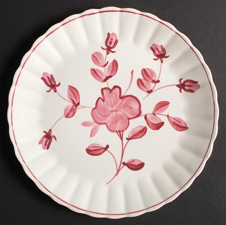 Red Letter Day (Colonial Shape) 11" Chop Plate (Round Platter) by Blue Ridge Southern Pottery-1