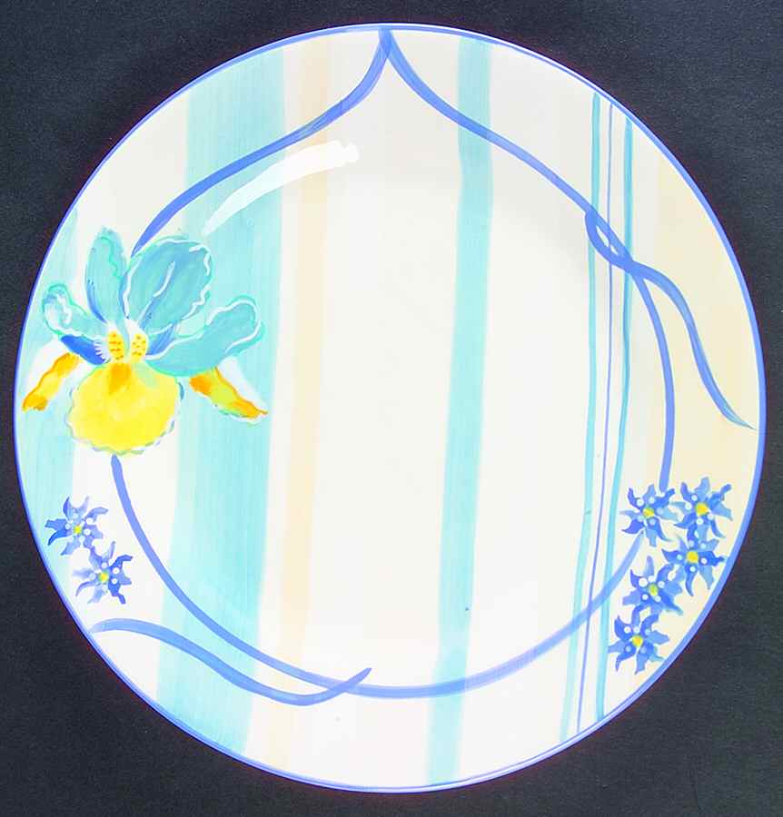 French Iris Dinner Plate by Block-1