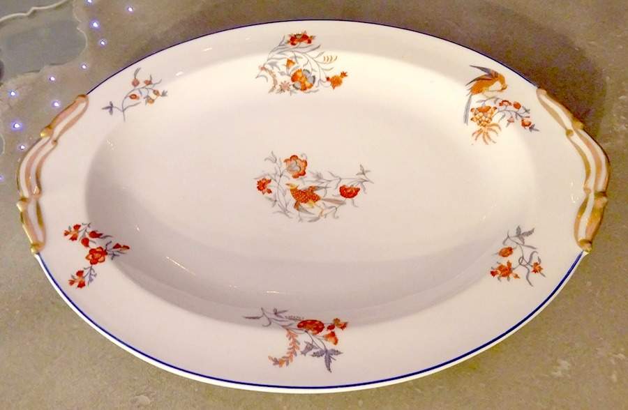 BER371 15" Oval Serving Platter by Bernardaud-1