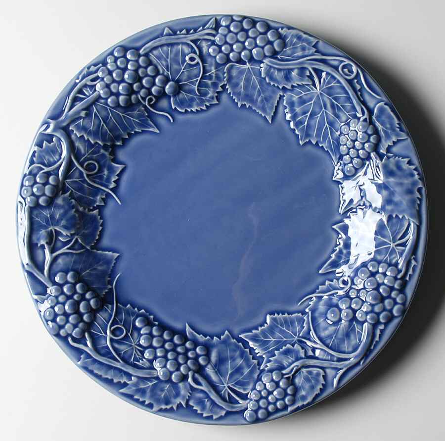Grape Blue Dinner Plate by Bordallo Pinheiro-1