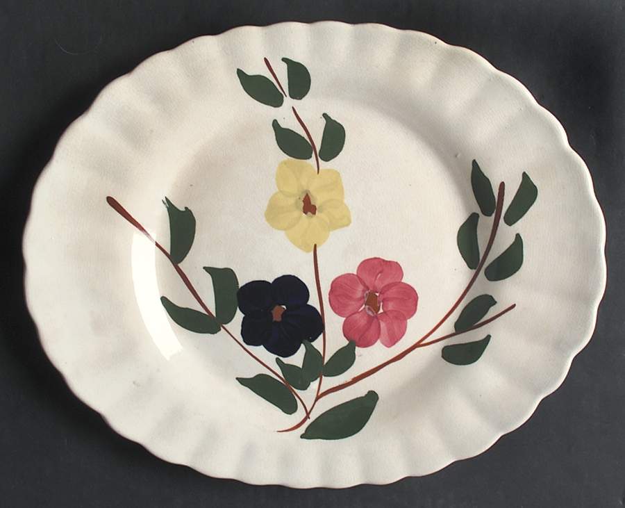 Erwin 12" Oval Serving Platter by Blue Ridge Southern Pottery-1