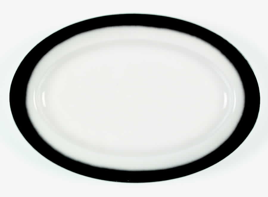 BUF97 11" Oval Serving Platter by Buffalo Pottery-1