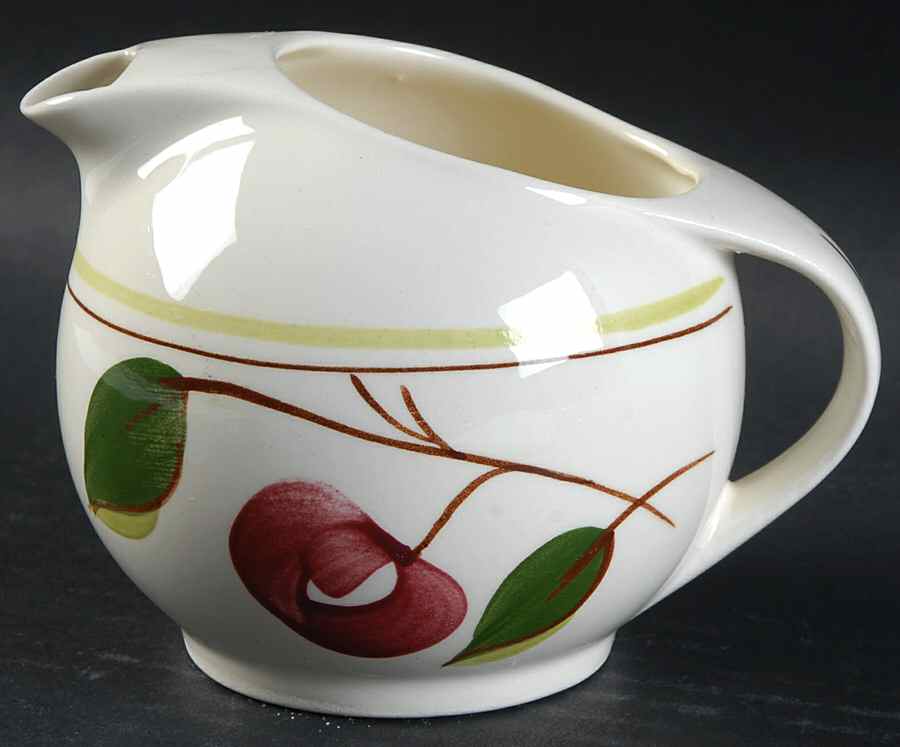 Mountain Cherries Hermitage Creamer by Blue Ridge Southern Pottery-1