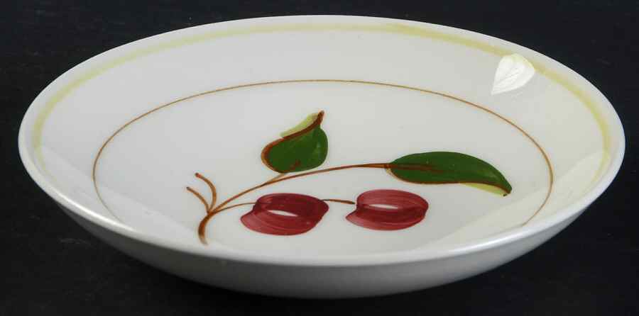 Mountain Cherries Hermitage Fruit/Dessert (Sauce) Bowl by Blue Ridge Southern Pottery-1