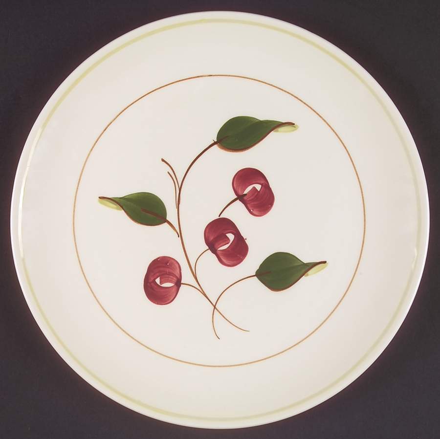 Mountain Cherries Hermitage Dinner Plate by Blue Ridge Southern Pottery-1