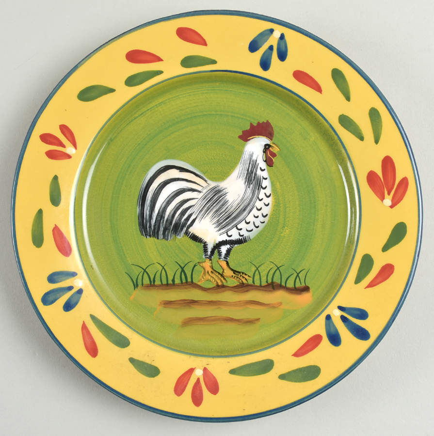 Provence Rooster Collection Salad Plate by Baum Brothers-1