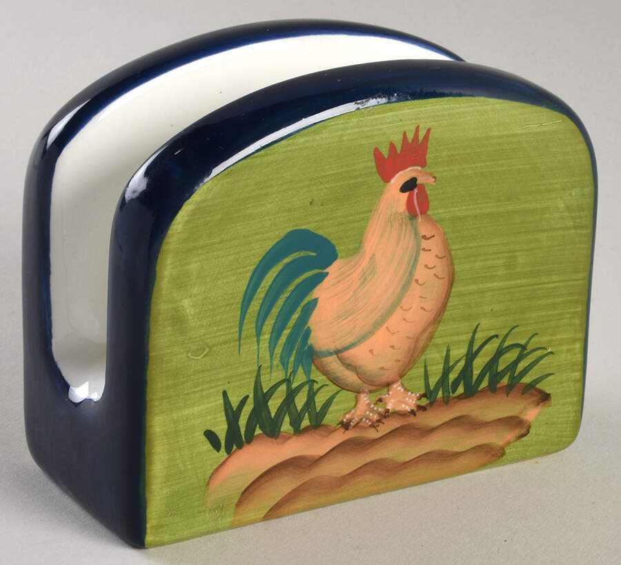 Provence Rooster Collection Napkin Holder by Baum Brothers-1