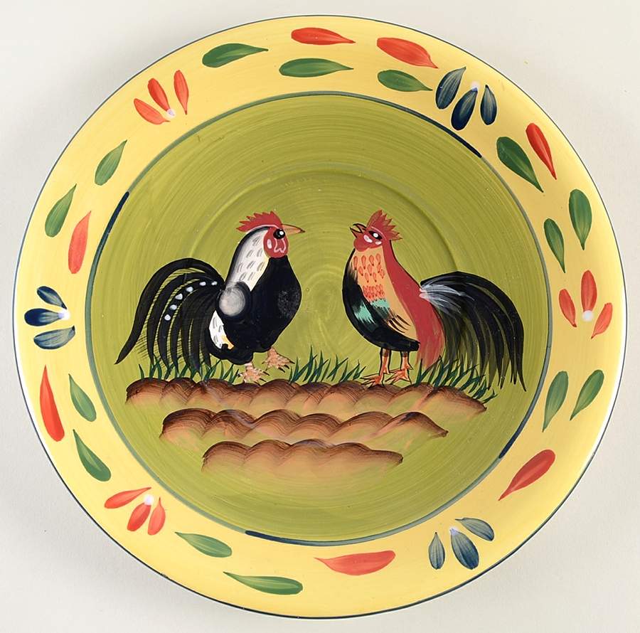Provence Rooster Collection Underplate for Tureen by Baum Brothers-1