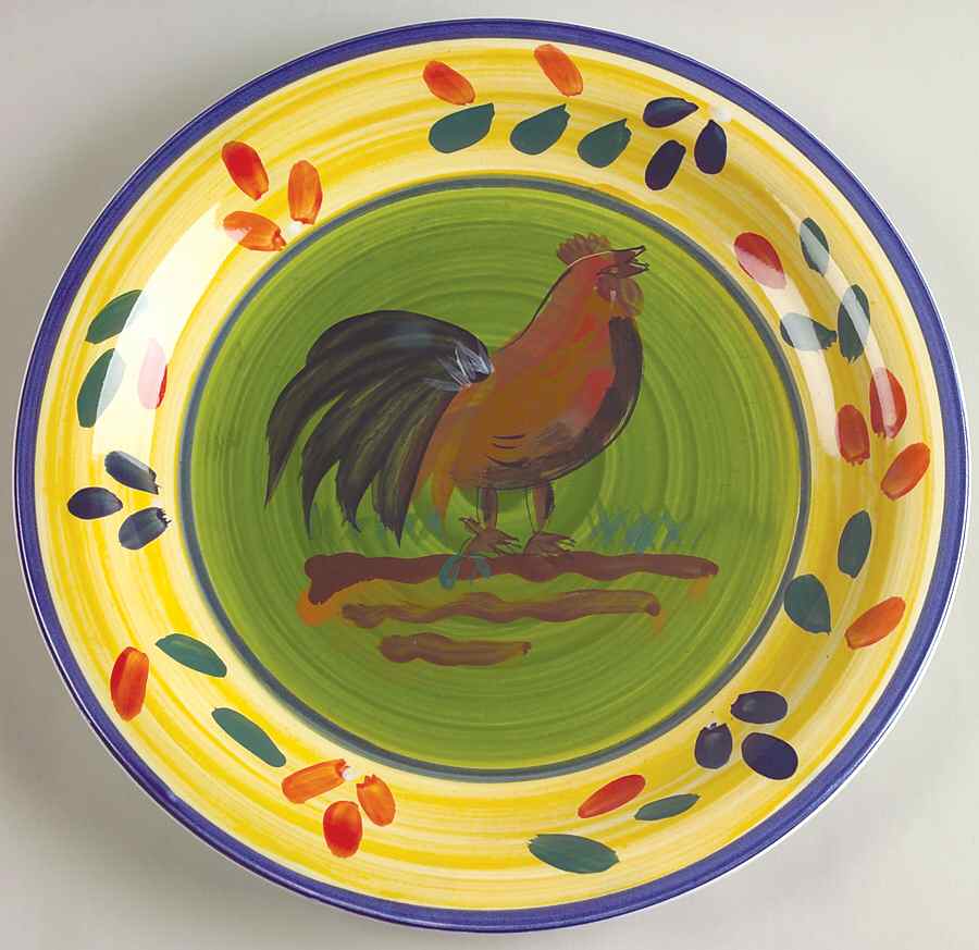 Provence Rooster Collection Dinner Plate by Baum Brothers-1