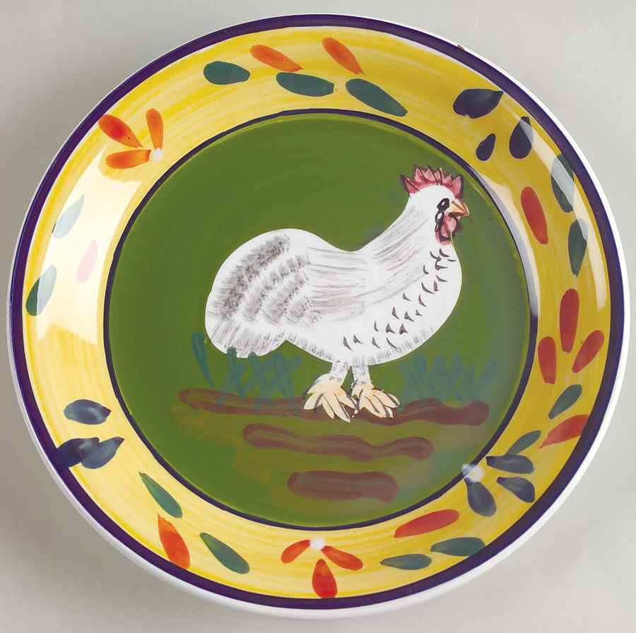 Provence Rooster Collection Salad Plate by Baum Brothers-1