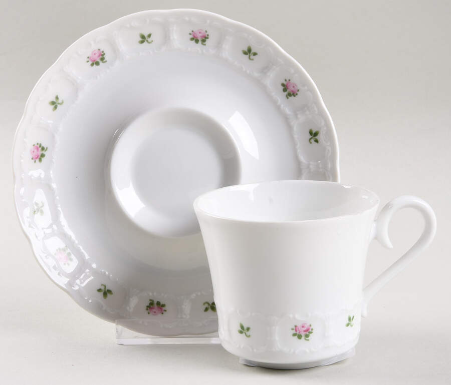 Pirouette Footed Cup & Saucer Set by Belkraft-1