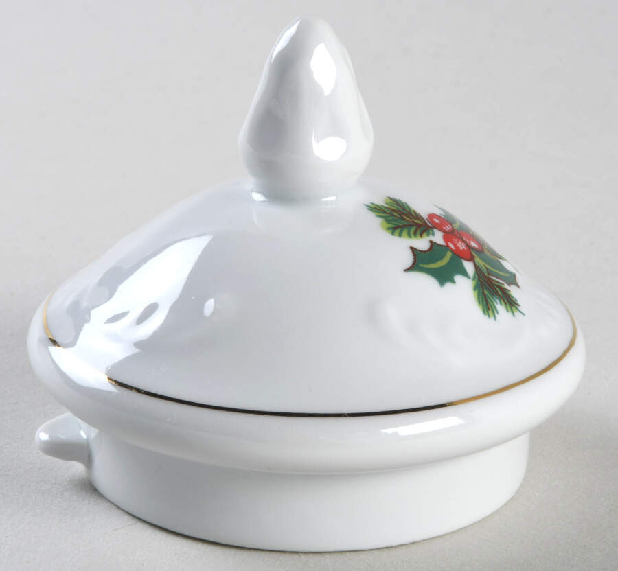 Basket of Cheer (Scalloped, Swirl Embossed) Lid for Coffee Pot by Baum Brothers-1