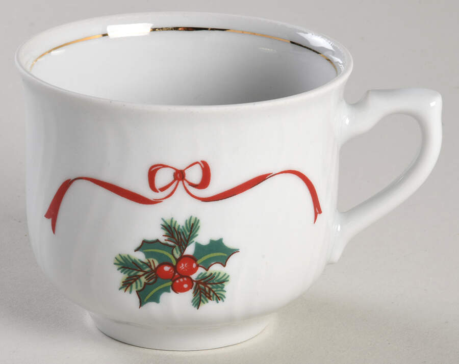 Basket of Cheer (Scalloped, Swirl Embossed) Flat Cup by Baum Brothers-1