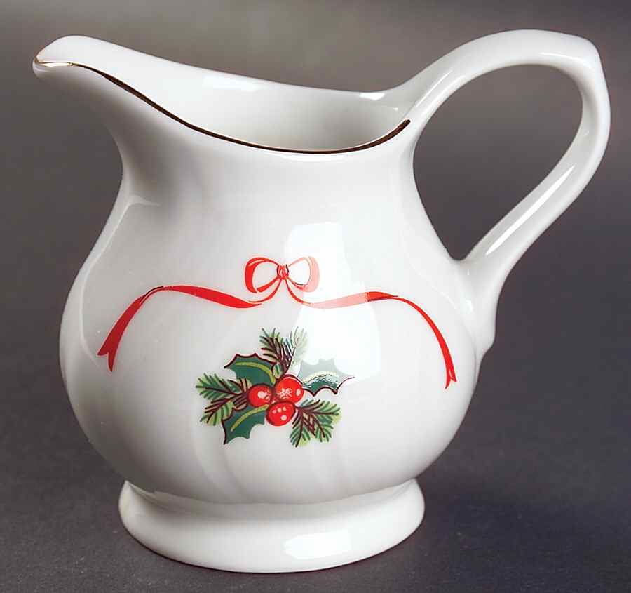 Basket of Cheer (Scalloped, Swirl Embossed) Creamer by Baum Brothers-1
