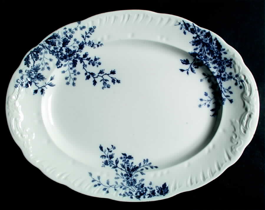 May Blossom 18" Oval Serving Platter by Booths-1