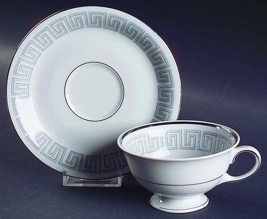 Ilion Footed Cup & Saucer Set by Baronet-1