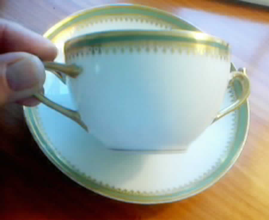 BER380 Flat Cream Soup Bowl & Saucer Set by Bernardaud-1