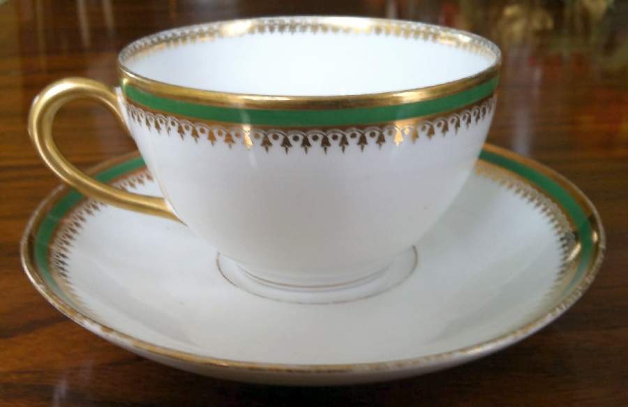 BER380 Footed Cup & Saucer Set by Bernardaud-1