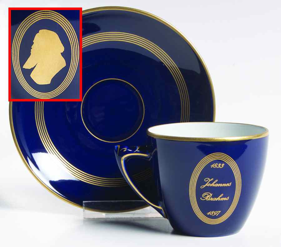 BIG59 Flat Cup & Saucer Set by Bing & Grondahl-1