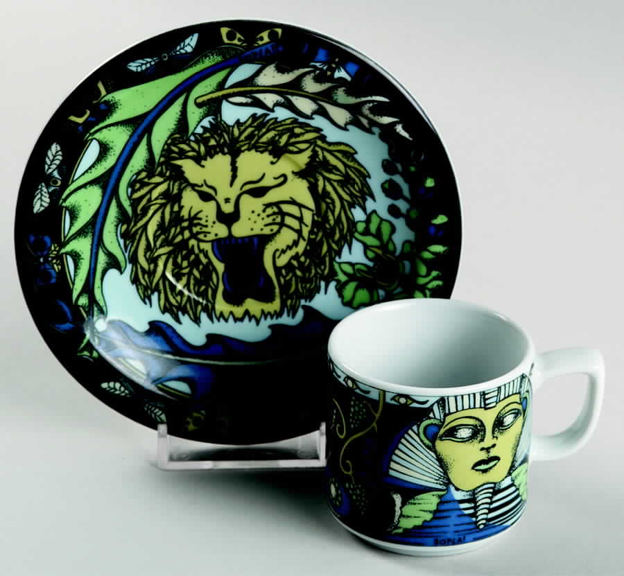 BPL2 Flat Demitasse Cup & Saucer Set by Bopla (Switzerland)-1