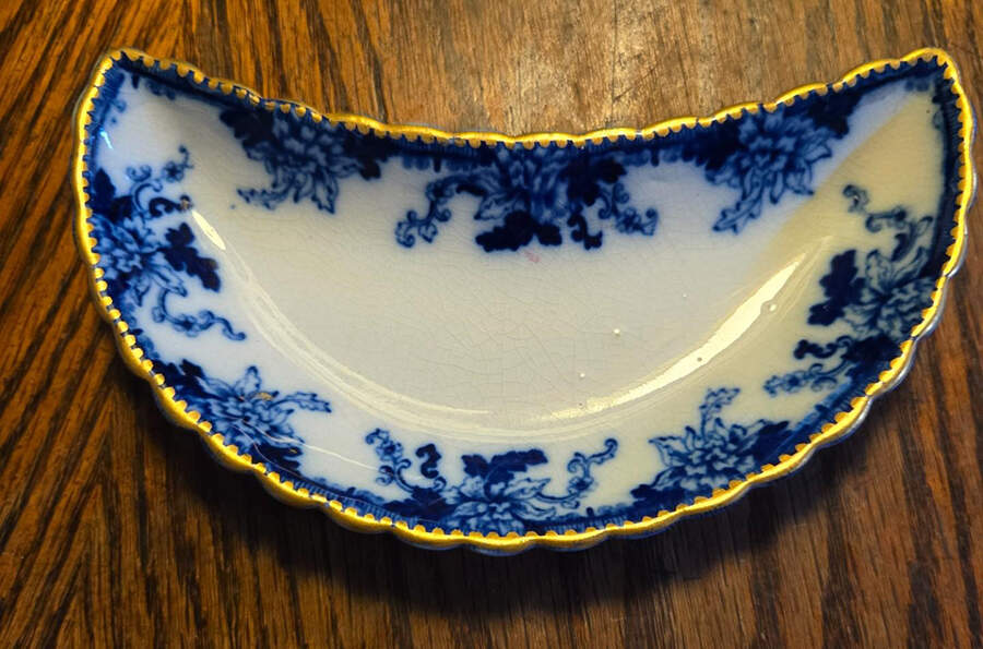 Balmoral Royal Blue Bone Dish by Burgess & Campbell-1