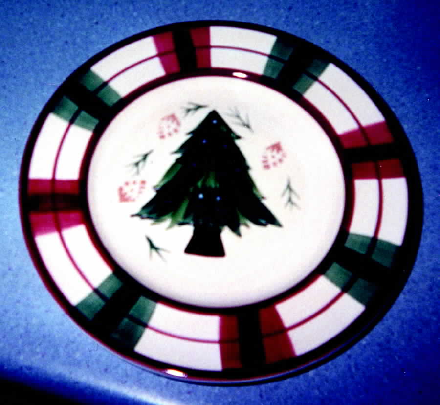 Heavenly Christmas Dinner Plate by Bench Mark-1