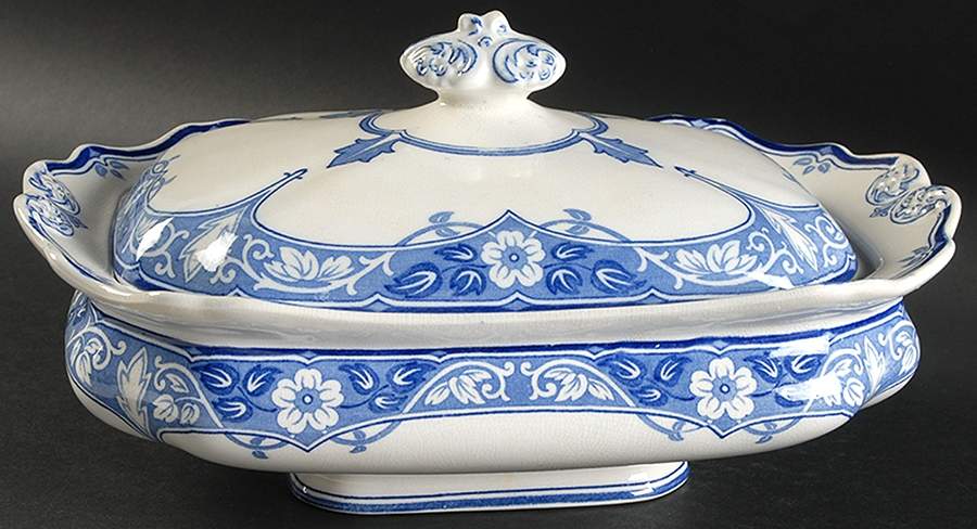 Haddon Rectangular Covered Vegetable by Burgess & Leigh-1