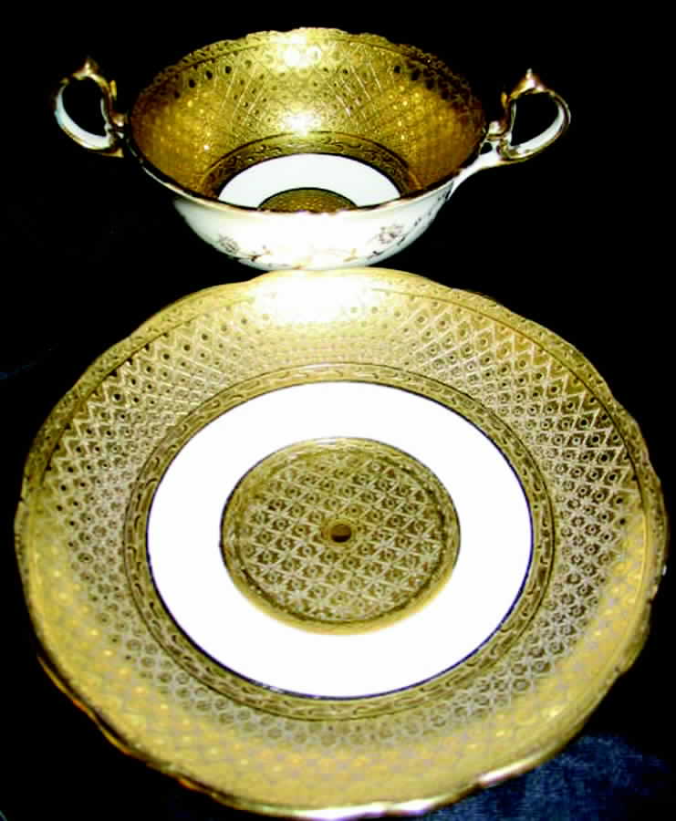 3947 Footed Bouillon Cup & Saucer by Redfern & Drakeford-1