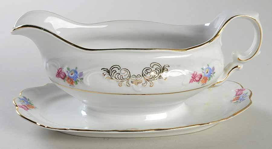 67 Gravy Boat with Attached Underplate by Germany-1