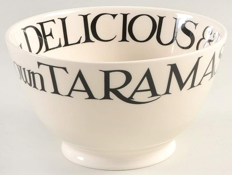 Black Toast & Marmalade 6" Salad Serving Bowl by Emma Bridgewater-1