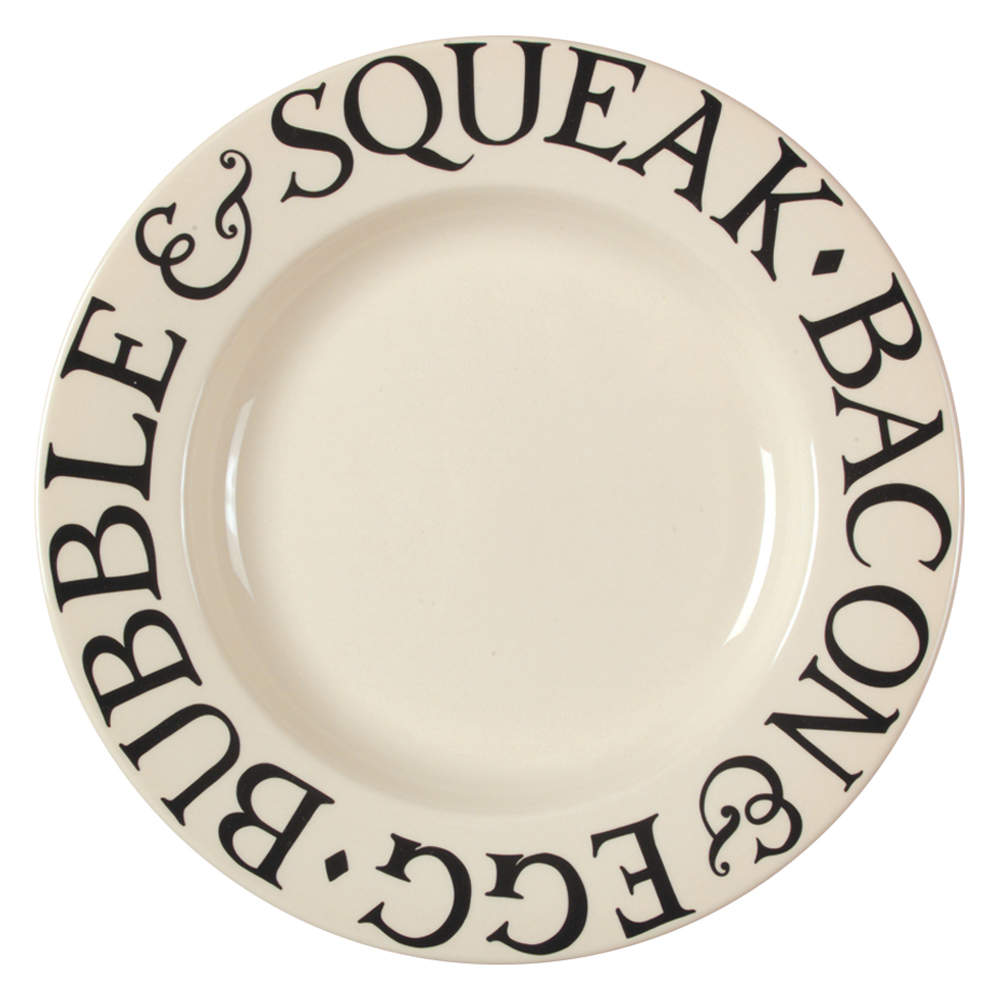 Black Toast & Marmalade Dinner Plate by Emma Bridgewater-1
