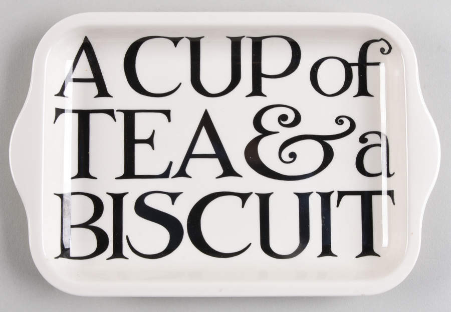 Black Toast & Marmalade Small Melamine Tray by Emma Bridgewater-1