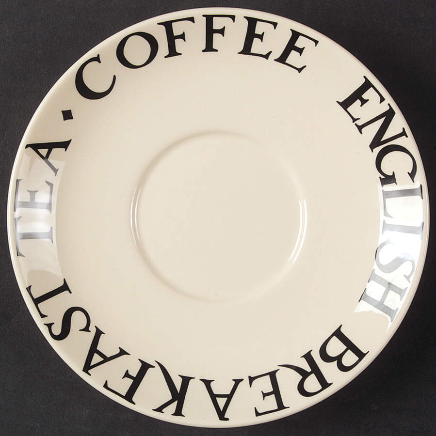Black Toast & Marmalade Saucer by Emma Bridgewater-1