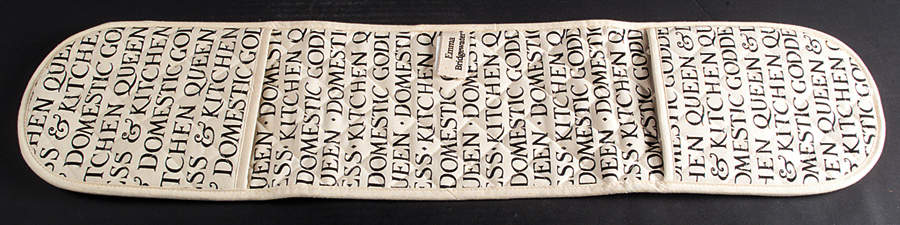 Black Toast & Marmalade Cloth Double Oven Mitt by Emma Bridgewater-1