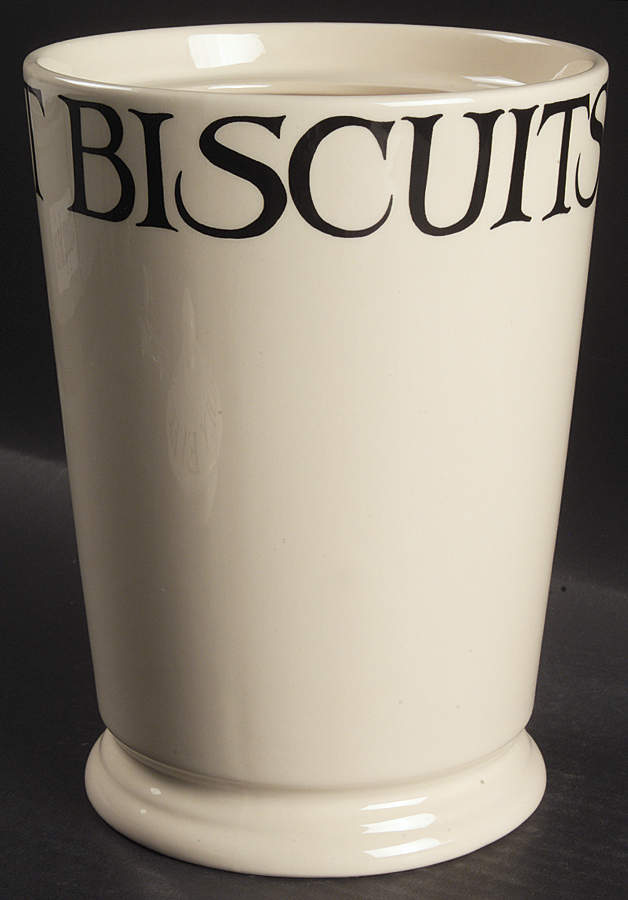 Black Toast & Marmalade Biscuit Barrel No Lid by Emma Bridgewater-1