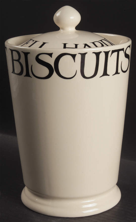 Black Toast & Marmalade Biscuit Barrel & Lid by Emma Bridgewater-1