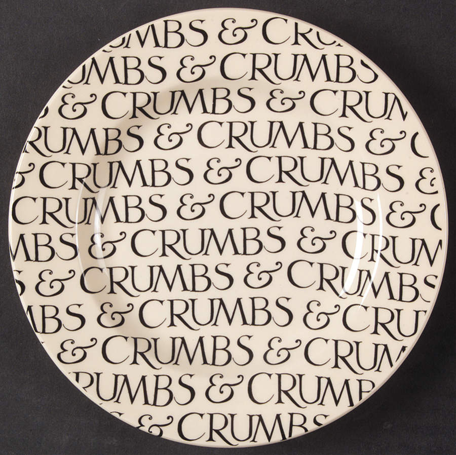 Black Toast & Marmalade Bread & Butter Plate by Emma Bridgewater-1