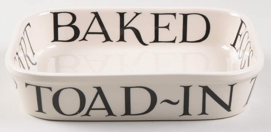Black Toast & Marmalade 8" Rectangular Baker by Emma Bridgewater-1