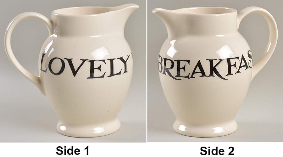 Black Toast & Marmalade 48 Oz Jug by Emma Bridgewater-1