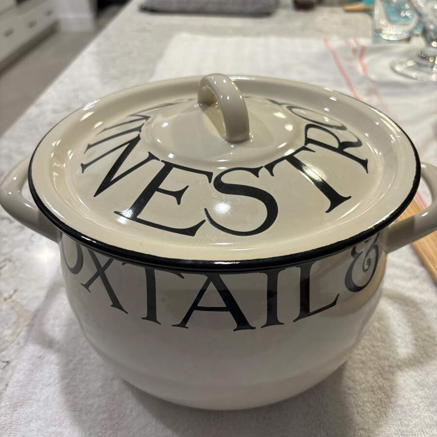 Black Toast & Marmalade 2.5 Quart Metal Stew Pot by Emma Bridgewater-1