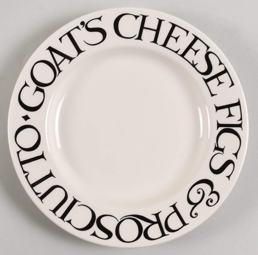 Black Toast & Marmalade Salad Plate by Emma Bridgewater-1