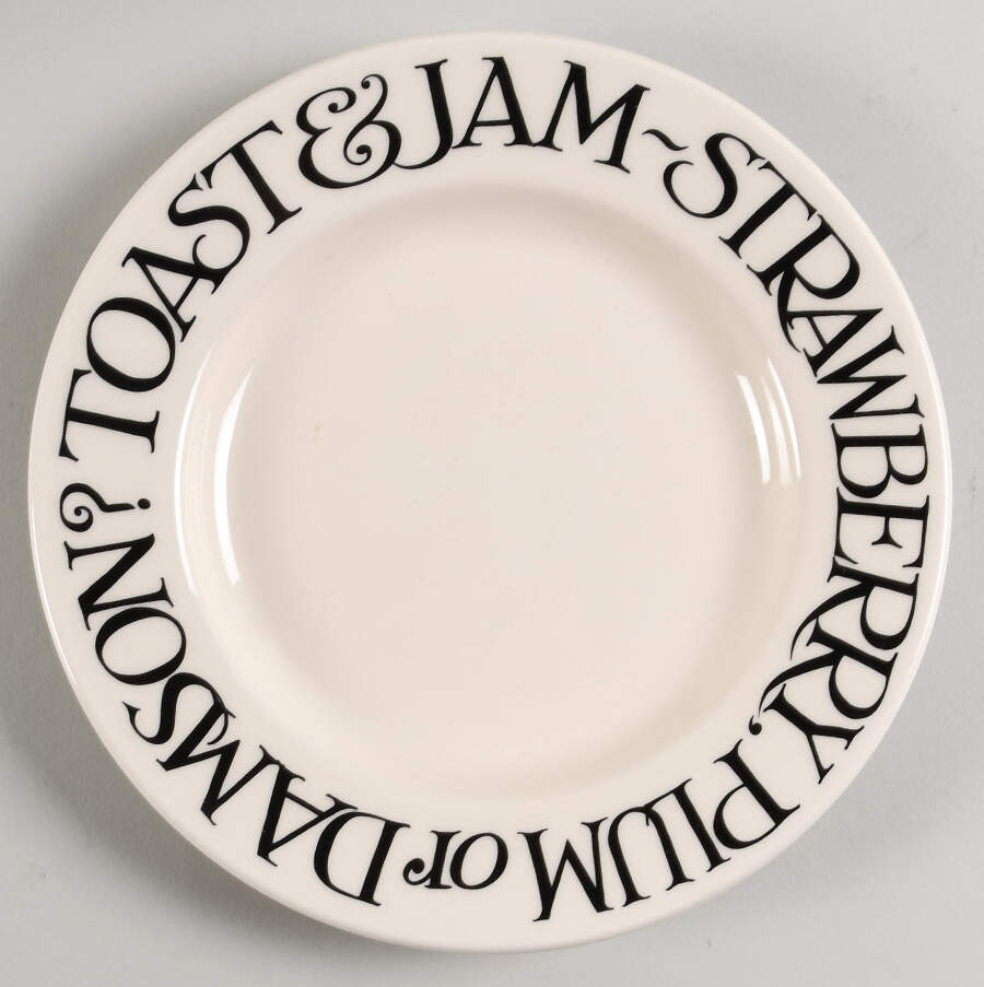 Black Toast & Marmalade Salad Plate by Emma Bridgewater-1