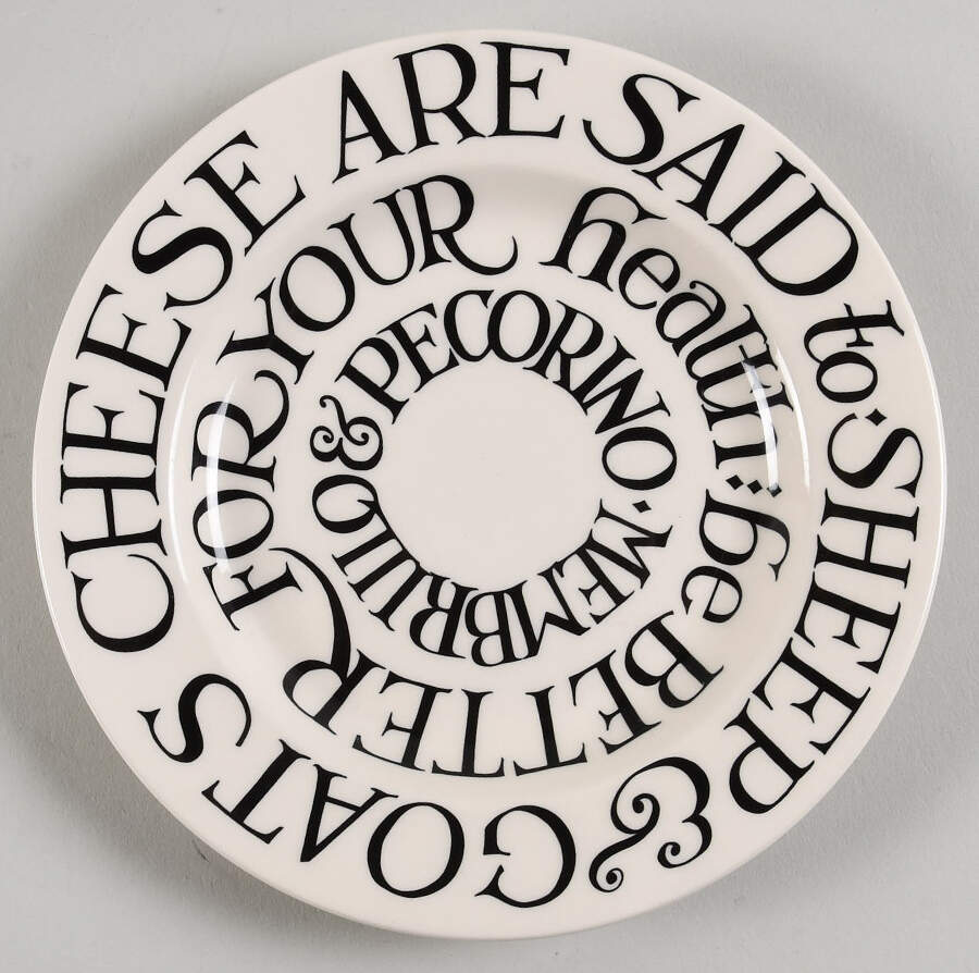 Black Toast & Marmalade Bread & Butter Plate by Emma Bridgewater-1