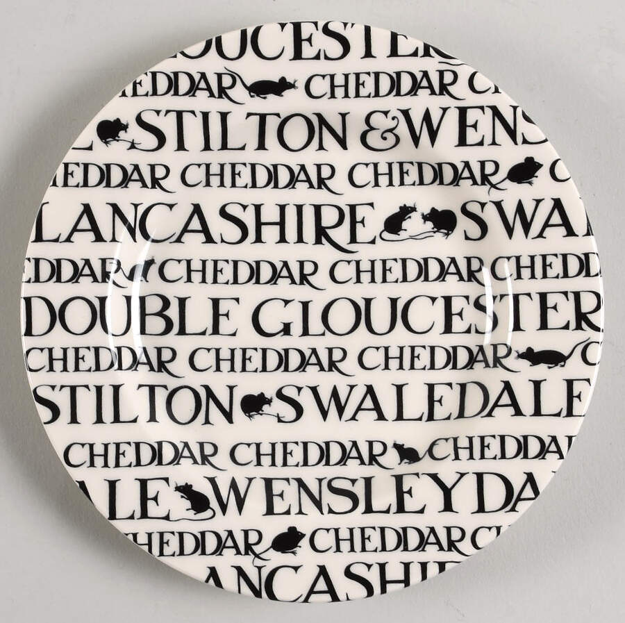 Black Toast & Marmalade Bread & Butter Plate by Emma Bridgewater-1
