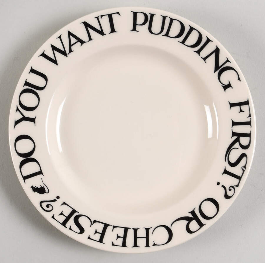 Black Toast & Marmalade Bread & Butter Plate by Emma Bridgewater-1