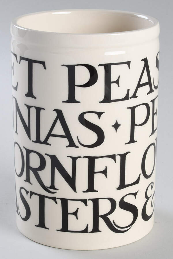 Black Toast & Marmalade 6" Vase by Emma Bridgewater-1