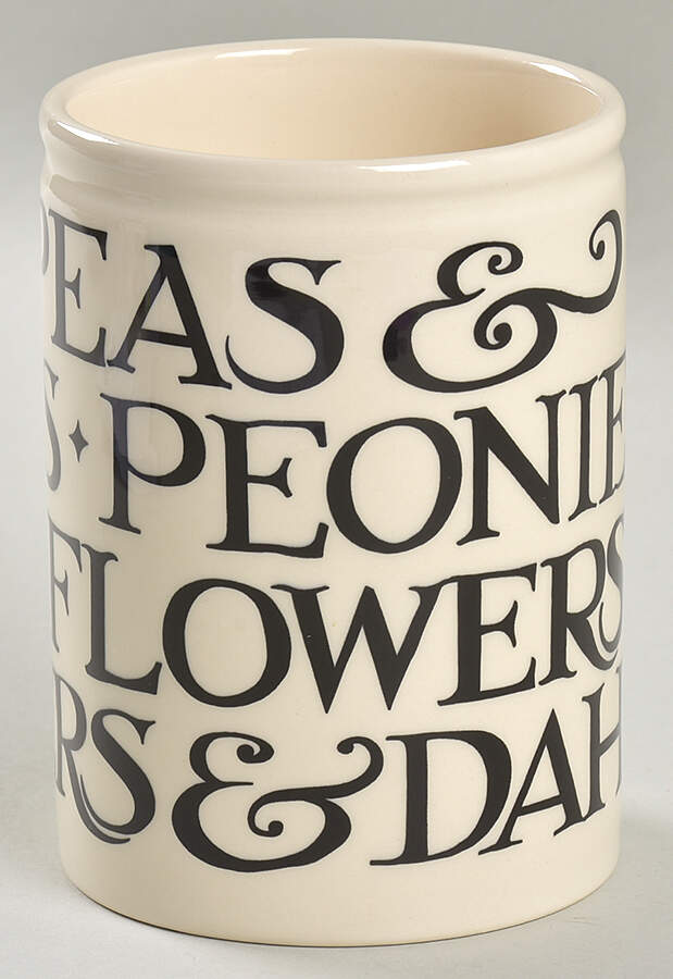 Black Toast & Marmalade 4" Vase by Emma Bridgewater-1