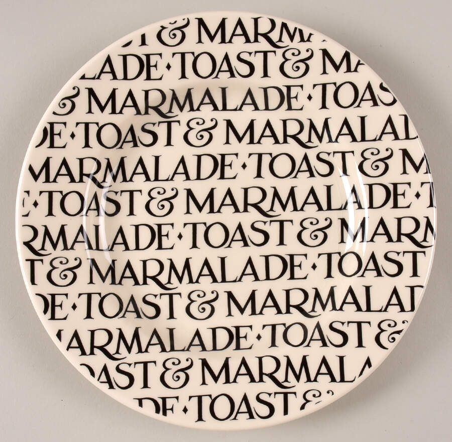 Black Toast & Marmalade Salad Plate by Emma Bridgewater-1