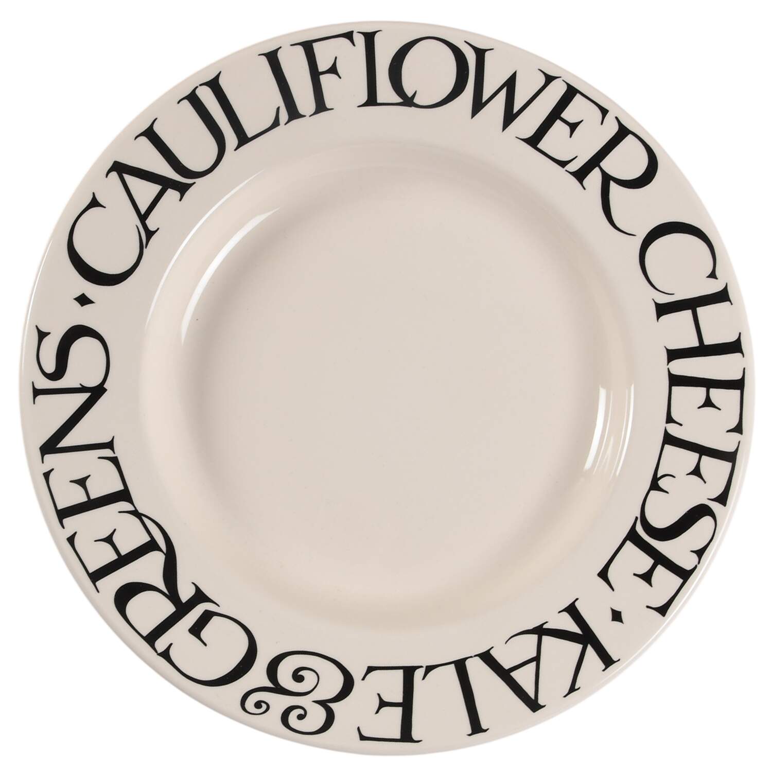 Black Toast & Marmalade Dinner Plate by Emma Bridgewater-1