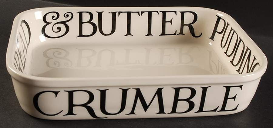 Black Toast & Marmalade 10" Rectangular Baker by Emma Bridgewater-1